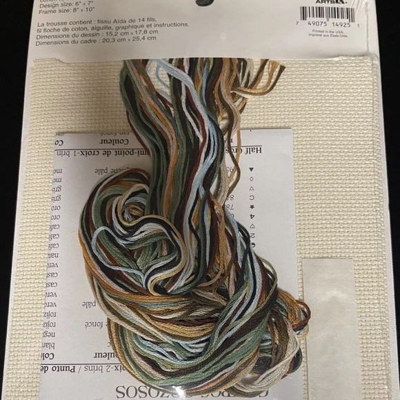 Designs For The Needle Joyful Fields Bunny Rabbit Cross Stitch Kit 114925 NEW - Picture 3 of 4